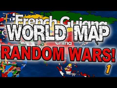 RANDOM WARS! - WATER MORE BIGGEST FRENCH GUIANA - Map of World EP 1 / S1