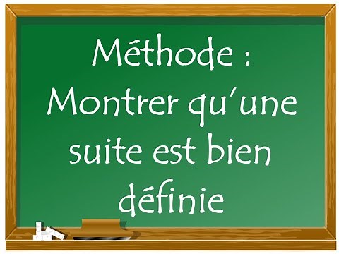 Méthode TD5: montrer qu'une suite est bien définie