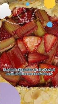 The dessert that announces summer: Rustic galette with strawberries, rhubarb and almonds