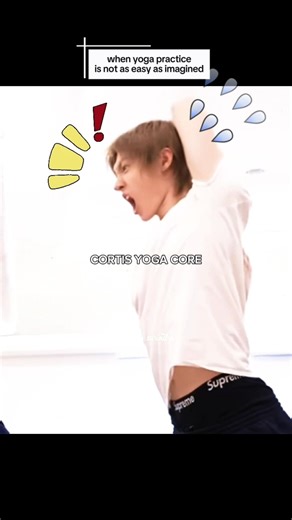 Yoga expectations vs my body's ability 😂 #shorts #cortis #fail