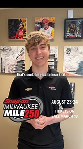 NTT INDYCAR SERIES driver David Malukas Racing tells us what we already know, Helio Castroneves is really cool. Tickets to the Snap-on Tools Milwaukee Mile 250 at the legendary The Milwaukee Mile go on sale March 18th! #IndyCar #indycarseries #milwaukeemile | 96.5 WKLH