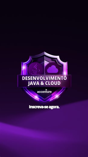 DIO on Instagram: "A Accenture chegou na DIO com o Bootcamp Desenvolvimento Java & Cloud, são 60 horas gratuitas para você dominar: ✅ Java, Spring Boot e APIs REST; ✅ Docker e microsserviços; ✅ Deploy na AWS; ✅ IA aplicada ao código. São 4 projetos práticos pro seu portfólio + possibilidade real de contratação pela Accenture! A empresa vai acompanhar seu desempenho pela Talent Match! 🎯 Aprenda com quem mais contrata no mercado! Comente JAVA e receba o link 🚀"