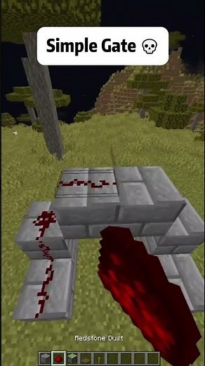 Minecraft Simple Gate 💀 #minecraft
