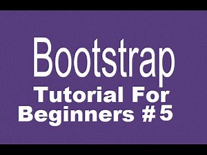 Bootstrap Tutorial For Beginners 5 - Creating Responsive Navbar with Dropdown Menus Part 2