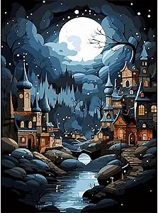 PSCH Paint by Numbers kit for Adults-Adult Paint by Number Kits,Paint by Numbers for Gift Home Wall Decor 16 x 20 inch