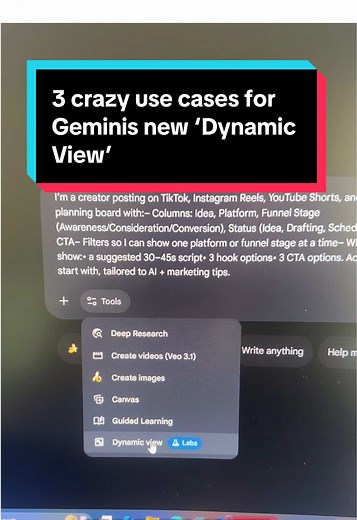 Gemini's Dynamic View: Transforming Content Creation