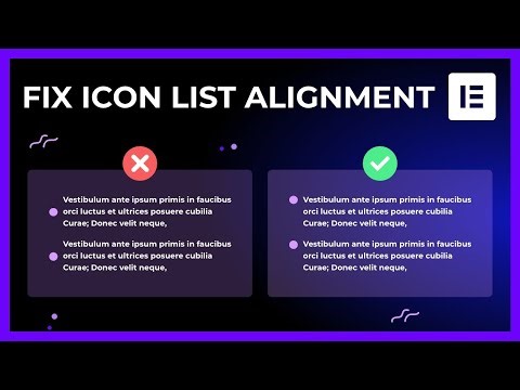 Fix Icon List Widget Alignment In Elementor