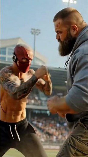 Who won this? Flash or Tank? 👇 #StreetFight #MartialArts