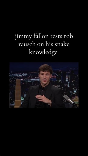 Rob Rausch's Snake Knowledge on The Tonight Show
