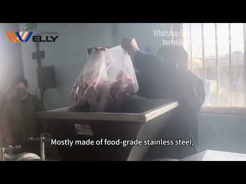 Poultry Fish Fruits Separation Demo – Meat-Bone Separator#separator #meatmachine