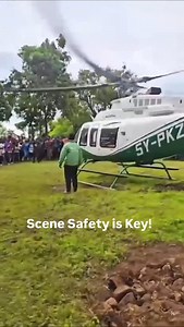 🚁 Scene Safety First: Departing for the Helicopter 🚁 When responding to a medevac or emergency scene, safety is EVERYTHING. Here’s your quick checklist to ensure a secure departure: ✅ Clear the Landing Zone (LZ): Remove debris, secure loose objects, and confirm a 100x100 ft area is clear. ✅ Communicate: Brief all personnel on the scene. Use clear hand signals or radio comms with the pilot. ✅ Approach Safely: Only approach the helicopter when signaled by the crew, staying low and within the pil