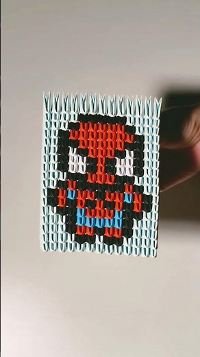 Origami 3d Spiderman pixel art TUTORIAL ☝️ 🕷️