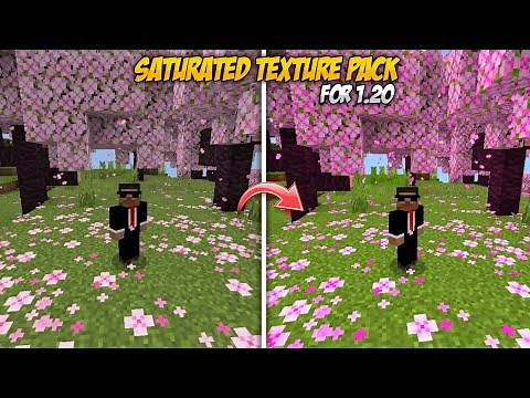 Saturated Texture Pack For Minecraft Bedrock 1.20+