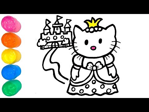 Хелоу Кітті Принцеса Малювання та розмальовка #70