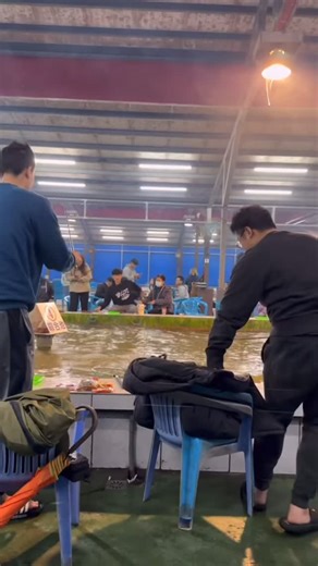 5.1K views · 1.8K reactions | Water overflowing at a Taiwanese indoor shrimp fishing spot during the recent 7.0 earthquake. | Foreigners in Taiwan 外國人在台灣 | Facebook