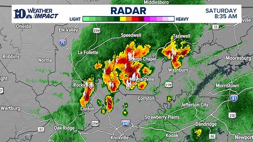 20K views · 109 reactions | RADAR UPDATE (8:36 AM 9/27) - Slow moving showers and thunderstorms are popping up for areas north of I-40. Torrential rain and wind gusts up to 40-50 mph possible. | WBIR Weather | Facebook