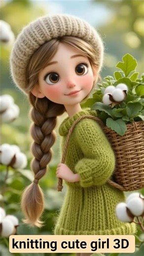 cute girly aesthetic 🌿#knittig #shortvideo #trending #youtubeshorts