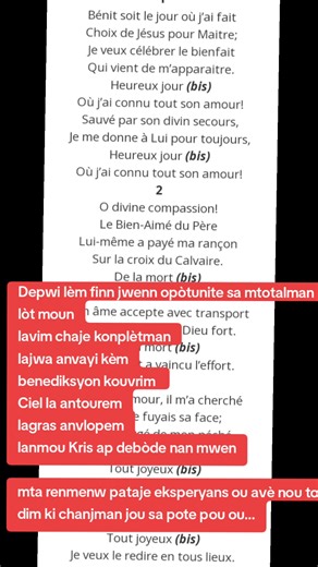 #23 kreyòl chant d'esperance #levanjil #dieuvivant #leglizhaiti #tik #legliz #vivlevanjil🙌🏾🙏🏾 #kretyentiktok #jesusfidel #haitiantiktok🇭🇹 #ciellareyèl🙌 #jesuslovesyou #haitiantiktok #capcut