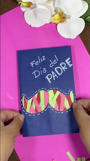 🎨 ¡Tarjeta del Día del Padre FÁCIL para Niños! 👶✂️ Manualidad Divertida
