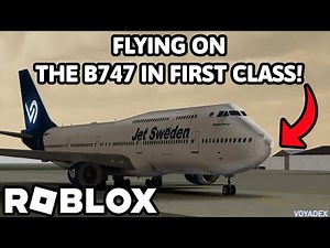FLYING ON THE BOEING 747 ON ROBLOX? | Jet Sweden
