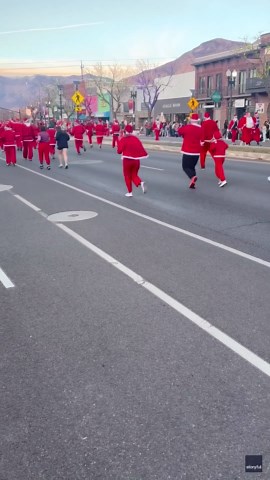 Santa Race Kicks Off Christmas Celebrations in Utah