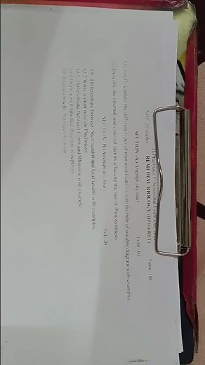 Remedial Biology|| Question paper|| Ist semester|| B.pharmacy