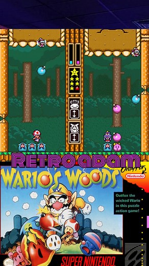 Wario's Woods SNES gameplay #videogames #gamingcommunity #retrogaming #nintendo #snes | Retro Adam