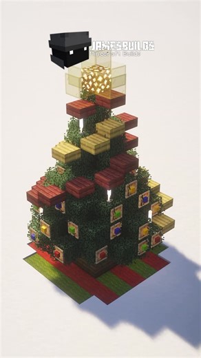 James | Minecraft Builds on Instagram: "Christmas Tree - Minecraft Tutorial . #minecraft #minecraftbuildings #minecrafttutorial #minecraftdesign #minecraftideas #minecraftbuilds #minecraftdaily #minecraftanimation #minecrafthouse #minecraftart #minecraftserver #minecraftjava #minecraftpe #minecraftinspiration #christmas #reels"