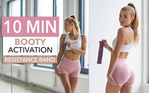 【Pamela Reif】10分钟高强度弹力带臀部激活训练