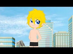 Giant Boy crushes Car in the city