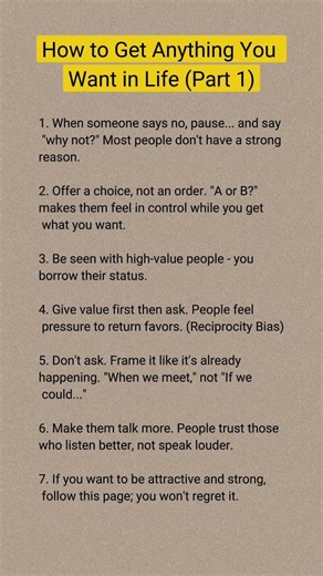 How to Get Anything You Want in Life (Part 1) ?