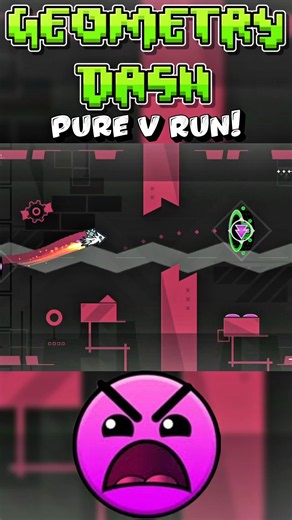 Pure V Run! Insane 8⭐ "V" by VIOLXTS 100% #geometrydash #gddaily