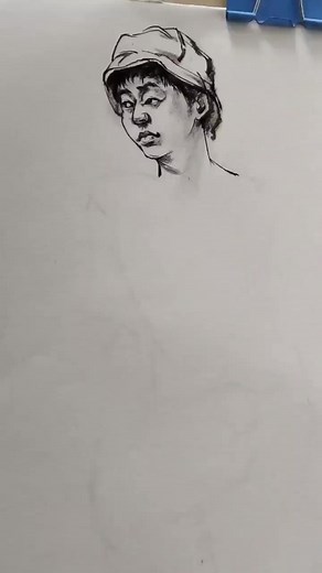 Drawing through steps 💡🎨 #FigureSketching #ArtJourney #LearnToDraw #SketchingTips | Spry Spirit