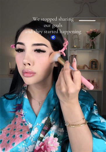 what they don’t know, they can’t destroy ✨ #grwm #manifestation #makeuptok #getreadywithme #softglammakeup