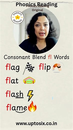 Consonant Blend FL Words Reading Practice with Phonics