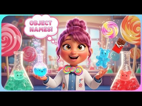 Learn Object Names at the Candy Lab | Fun Learning Song for Kids