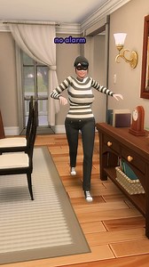 1.6M views · 24K reactions | the sims 4 burglars with no alarm vs with an alarm  ✨ ICYMI: the sims 4 got a base game update today that includes burglars  | daniellebuilds | Facebook