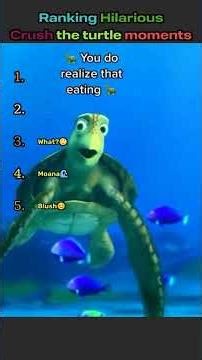 Ranking Hilarious Crush the turtle moments