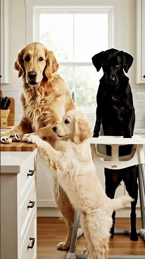 🐕 Puppy Family Adopts Stray Dog! 🐾 Golden Retriever Rescue & Friendship Story | Mama Dog