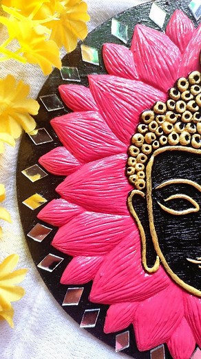 wondercraft ( by soumi ) | Here is the full process video of my Buddha clay work 4days of work in 30 seconds ❣️ @wonderr_craft Keep supporting 🌼 Mouldit clay from... | Instagram