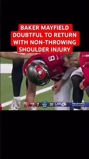BREAKING: BAKER MAYFIELD LEAVES GAME WITH LEFT SHOULDER INJURY