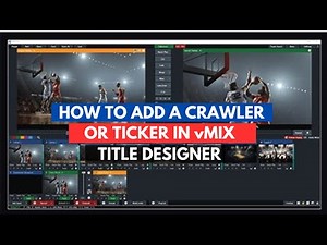 How to create Text Scrolling, Text News Ticker or crawler in vMix Title Designer - Vmix Tutorial
