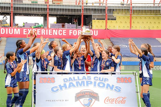 2026 Dallas Cup presented by Coca-Cola Crowns Under 15 Girls and Boys Champions
