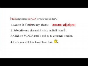 How to Download SCADA & Free "SCADA Downloading link" for Window 7, W8 n W10