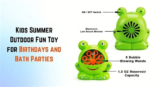 Watch Toysery Frog Shaped Bubble Machine for Kids, Automatic  on Amazon Live