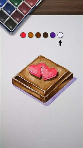 How to Paint Chocolate: Easy Watercolor Tutorial (Day 4)