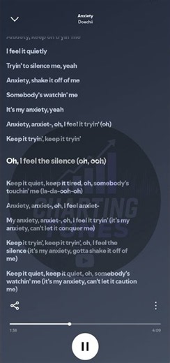 Doechii - Anxiety(Lyrics) #anxiety #doechii #lyricvideo