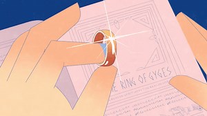 What is the origin of the mysterious power of the 'ring' in the story?