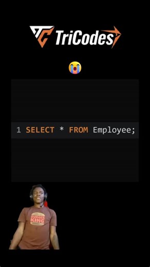 TriCodes on Instagram: "Sql Queries ☠️💀 || Ishowspeed meme #reelsinstagram #reelitfeelit #code #reel #programmer Meme funnymeem ishowspeed Softwaredevelopment coder coding engineering website coders coderslife coding codingbootcamp codingisfun codinglife codingpics java javascript programacion programing pythoncoder python programmerprogrammerlife code python3ofcode"