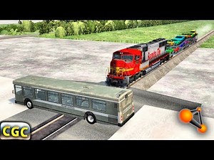 Crash Testing New Trains And Wagons (My MOD) BeamNG Drive